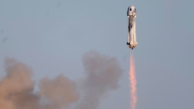 Das Raketensystem "New Shepard" fliegt weitgehend automatisiert. 