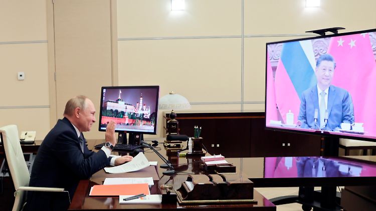 Videogipfel zwischen Putin und Xi: Beide Länder wollen die Sicherheitsinteressen des jeweils anderen wahren.