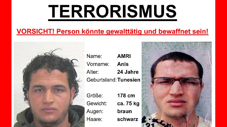 Fahndungsaufruf des BKA vom 21. Dezember 2016.