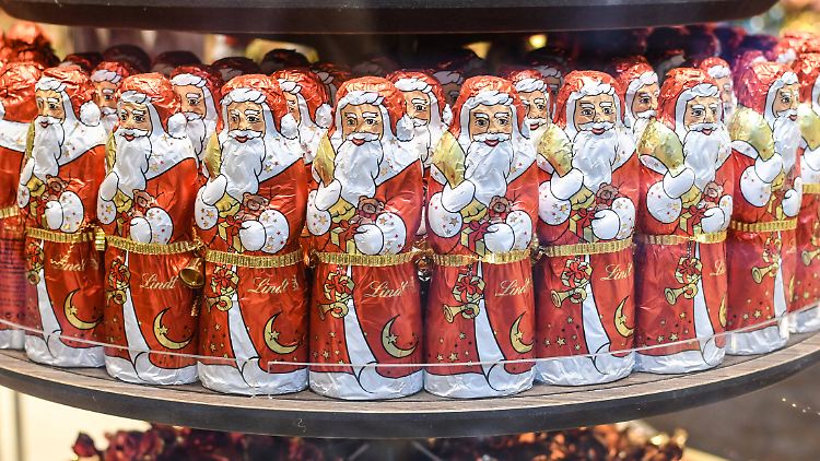 Deutschland, einig Schokoland: 160 Millionen süße Weihnachtsmänner werden hierzulande jährlich produziert.