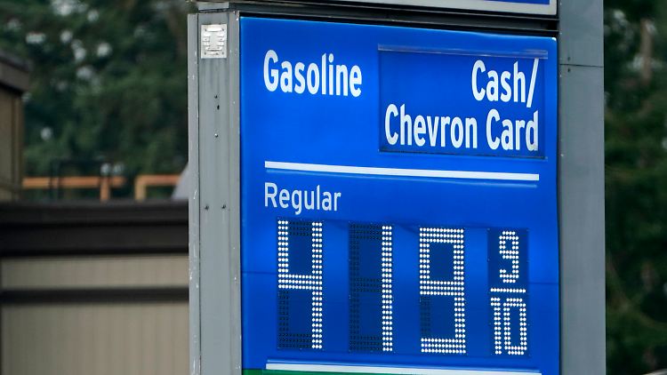 Benzin war in den USA zeitweise knapp 60 Prozent teurer als im November 2020.