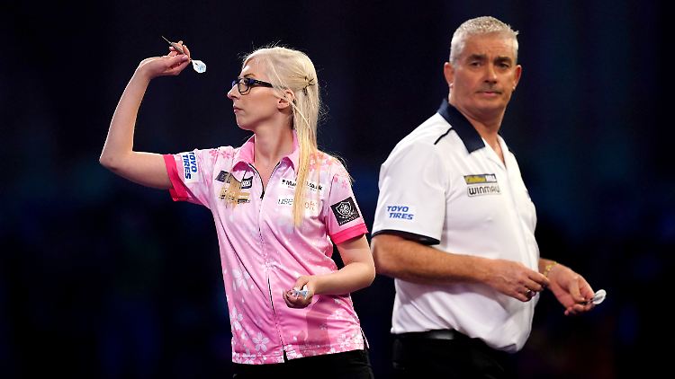 Fallon Sherrock ist bei der Darts-WM diesmal schon in Runde eins gegen Steve Beaton ausgeschieden.