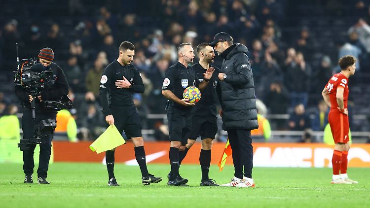 Klopp haderte nach dem 2:2 bei Tottenham auch mit den Schiedsrichtern.