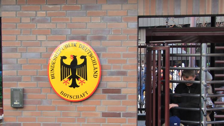 Politik mit der Drehtür: Die deutsche Botschaft in Moskau.