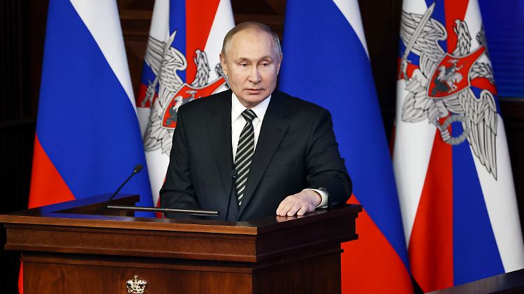 Putin wirft dem Westen ein "aggressives" Vorgehen vor.