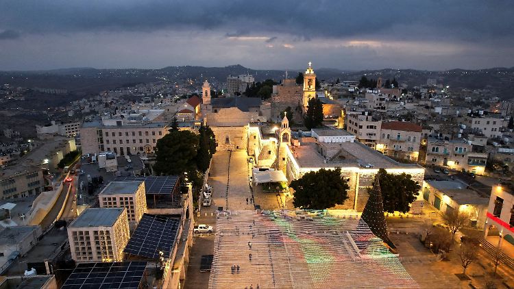 Ungewohnte Leere in Bethlehem: Das Einreiseverbot für Ausländer gilt in Israel und für die Palästinensergebiete.
