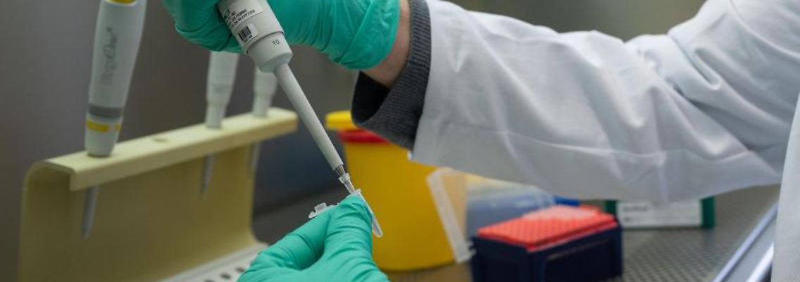 Ein PCR-Test wird für die Analyse auf Mutationen des Coronavirus vorbereitet. Foto: Sebastian Gollnow/dpa/Symbolbild