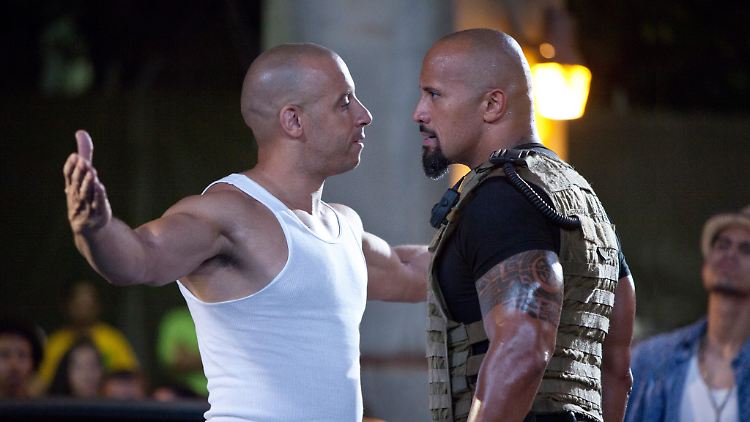 Werden bei "Fast & Furious" nicht mehr zusammenarbeiten: Vin Diesel und Dwayne Johnson.