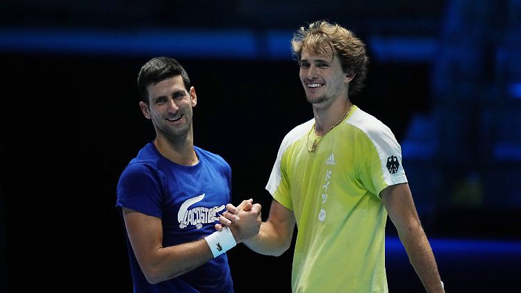 Gut befreundet: Djokovic und Zverev.