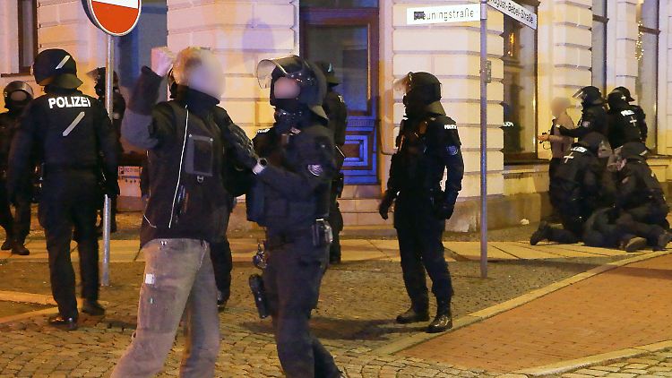 Die Polizei hatte im thüringischen Greiz viel zu tun.