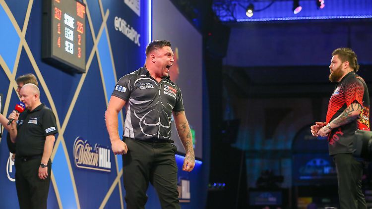 Jubelte wie immer lautstark, verlor aber trotzdem gegen Michael Smith: Vorjahres-Champion Gerwyn Price.