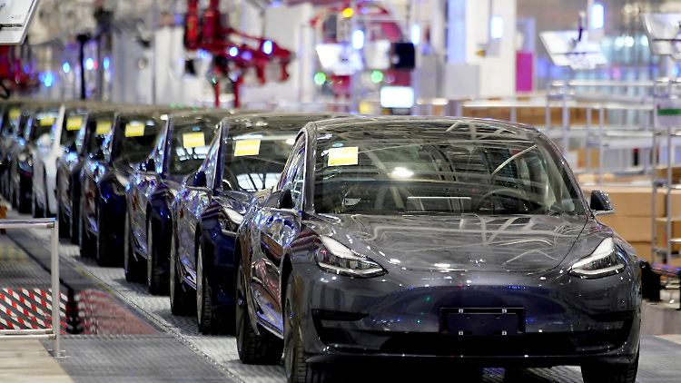 In Shanghai läuft ein Tesla nach dem anderen vom Band.