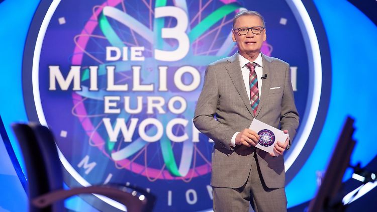 Günther Jauch eröffnet die Drei-Millionen-Woche.