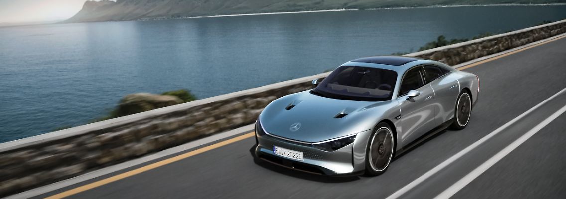 Der Mercedes Vision EQXX ist das erste deutsche Auto, für das eine rein elektrische Reichweite von 1000 Kilometern angegeben wird.