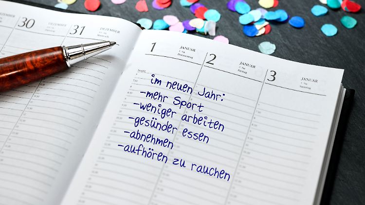 Realistische Vorsätze sind die besseren Vorsätze.