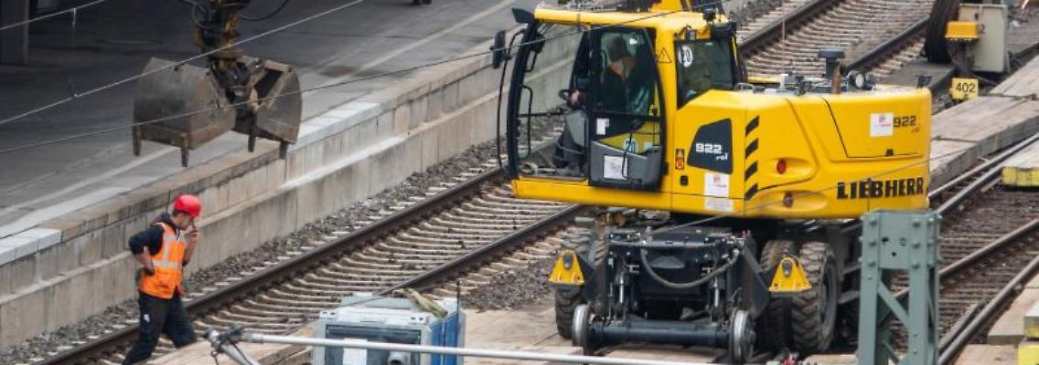 Blick auf eine Baustelle am Hauptbahnhof Hannover. Foto: Cindy Riechau/dpa/Archivbild
