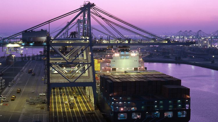 Der Druck auf den Hafen von Los Angeles hat wieder leicht abgenommen. (Archivbild)