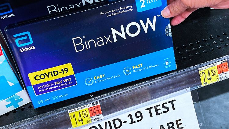 Wenn es sie gibt, sind sie meist teuer: Corona-Schnelltests in den USA.