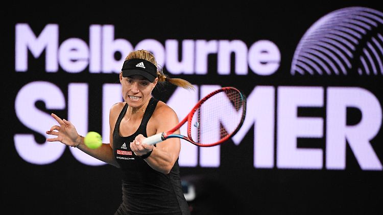 Kerber bei ihrem Auftritt bei den Australian Open 2021.