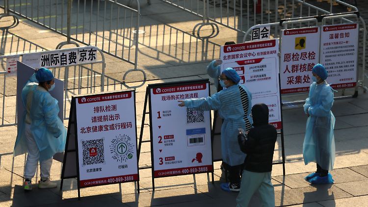 Mit Kontrollpunkten bereitet sich China auf Olympia vor. 