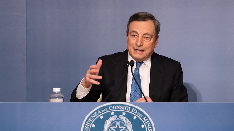 Mario Draghi bei einer Pressekonferenz am 23. Dezember.