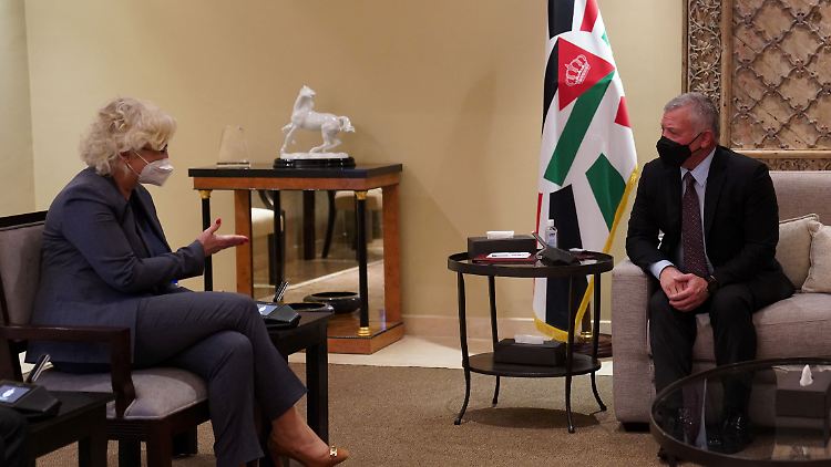 Lambrecht traf sich in Amman mit Jordaniens König Abdullah II.