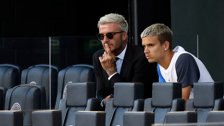 Auch frisurentechnisch stehen sich Vater David und Sohn Romeo bisweilen nahe.