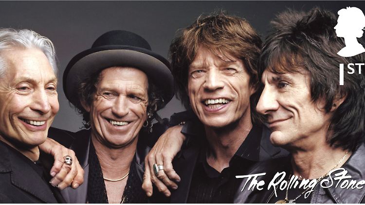 Die Royal Mail gibt ein Sondermarken-Set mit Fotos der Rolling Stones heraus.