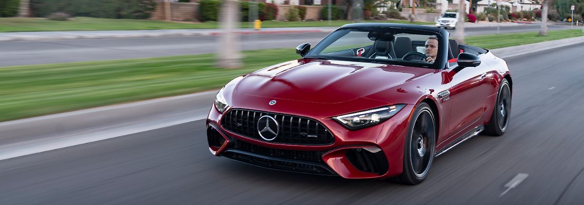 So scharf und dennoch auch puristisch hat ein Mercedes SL noch nie ausgesehen.