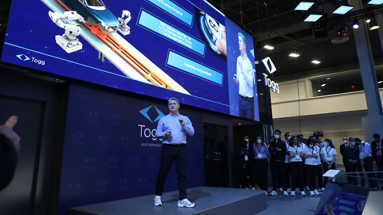 Gürcan Karakaş, hat auf der CES in Las Vegas das Konzept vorgestellt, die er sich für kommende Fahrzeuge von Togg wünscht.