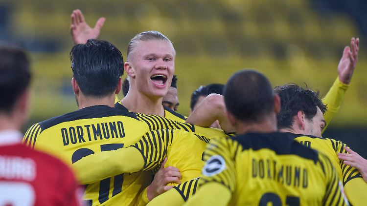 Haaland jubelt, Dortmund jubelt.