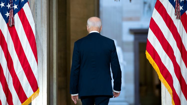Weniger als die Hälfte der Amerikaner finden, dass US-Präsident Biden einen guten Job macht.