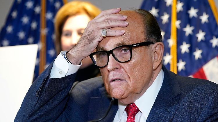 Hat sich einmal mehr blamiert: Rudy Giuliani.