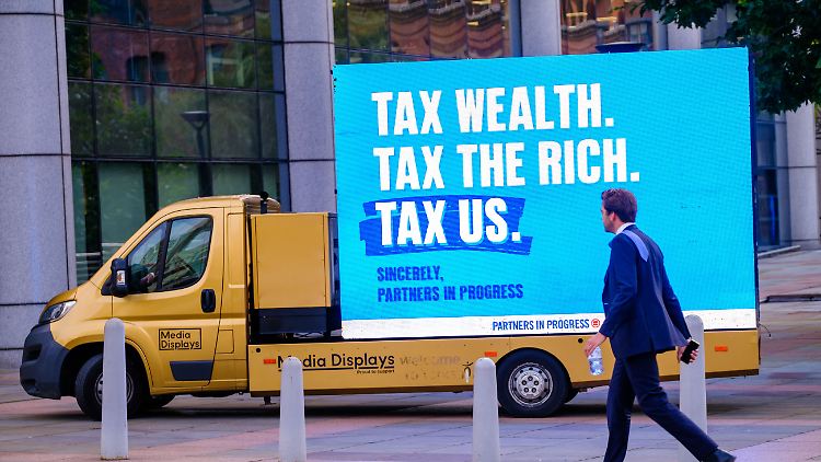 "Besteuert Vermögen. Besteuert die Reichen. Besteuert uns", fordert auch das britische Netzwerk "Partners in Progress".