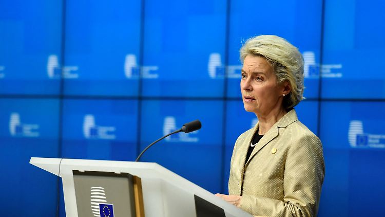 Ei EU sei der größte Investor in Russland, betont EU-Kommissionspräsidentin Von der Leyen.