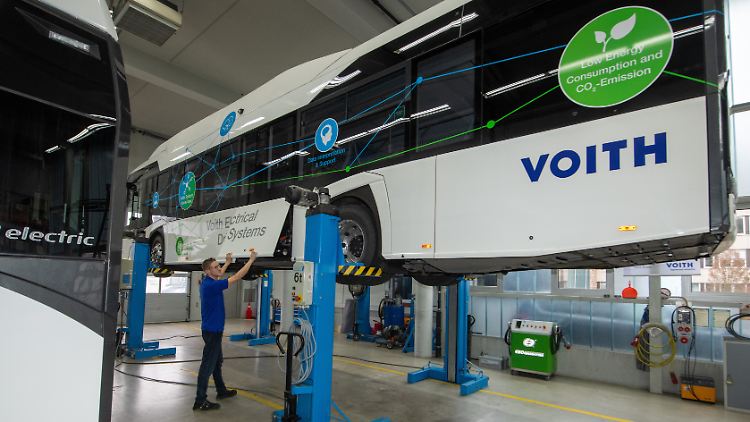 Voith entwickelt auch Elektroantriebe.