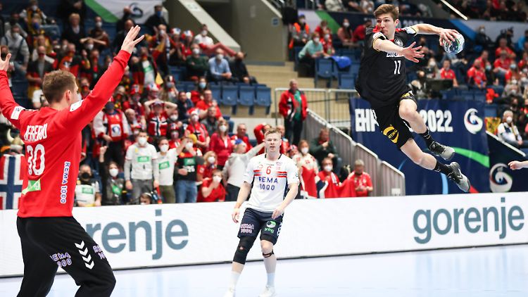 Lukas Zerbe erzielte zwei frühe Tore zum zwischenzeitlichen 5:3 für Deutschland.