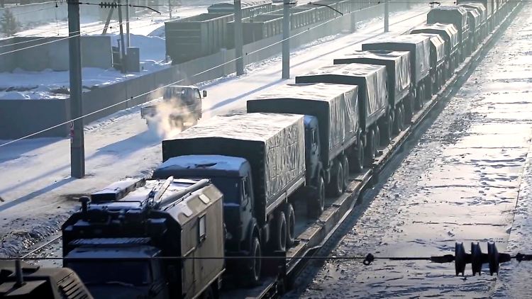 Russland verfrachtet Militärgerät nach Belarus. 