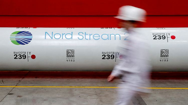 Fertiggestellt, aber noch nicht in Betrieb: Die Pipeline Nord Stream 2.
