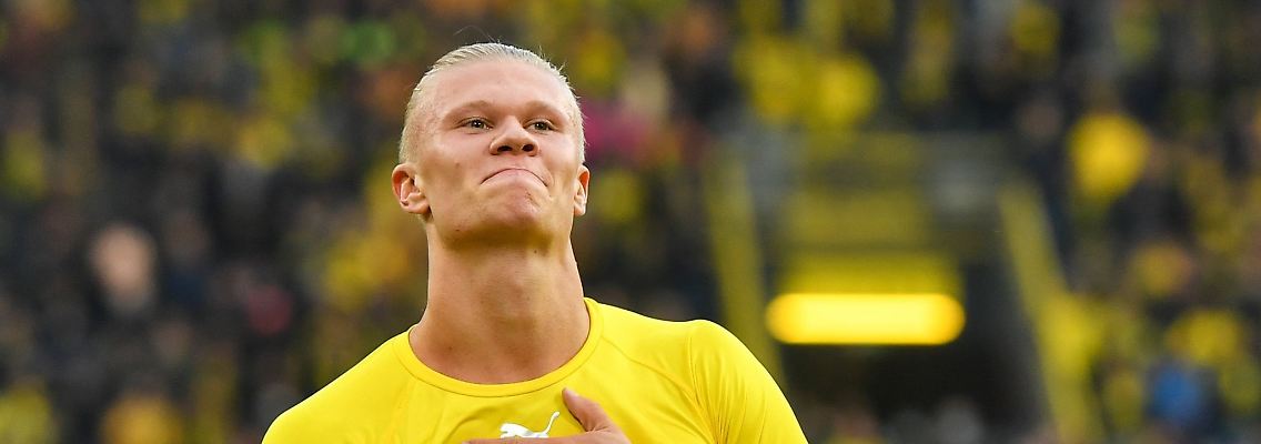 Prognostiziert bald zurück zu sein: Star-Stürmer Erling Haaland vom BVB.