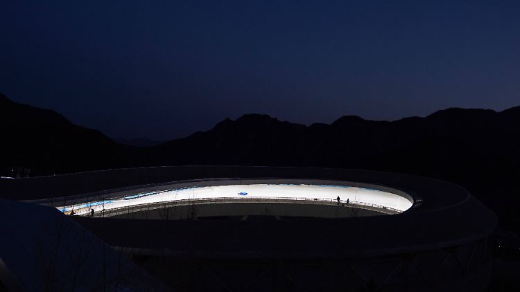 Der olympische Eiskanal.