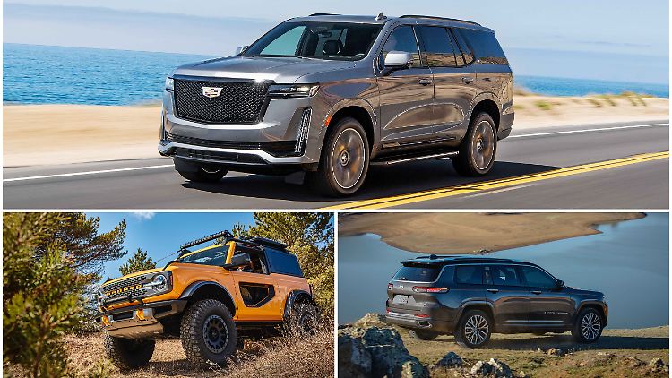 Ford Bronco, Jeep Grand Cherokee und Cadillac Escalade mögen sehr unterschiedlich sein. Sie treffen aber beim Geschmack der US-Käufer immer noch ins Schwarze.