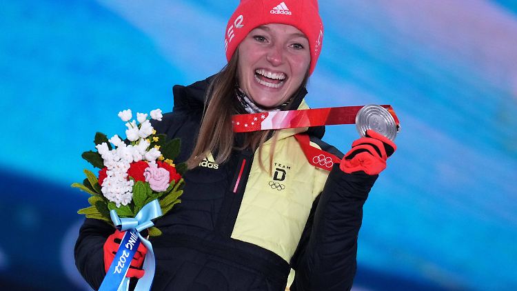 Althaus kann ihre zweite Medaille gewinnen.