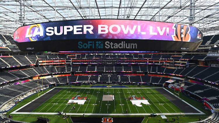 Die Vorbereitungen für den Super Bowl 2022 laufen auf Hochtouren.