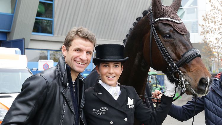 Die Müllers bei einem Reitturnier in Stuttgart Ende 2019.
