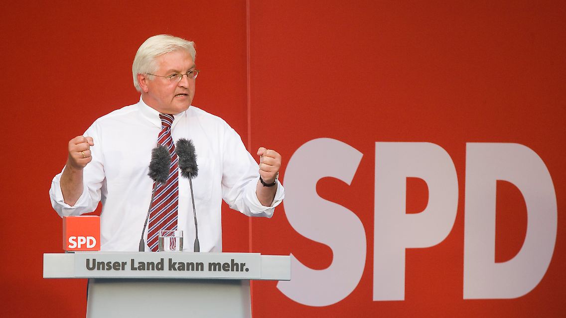 Steinmeier als Kanzlerkandidat, im September 2009 in Bochum.