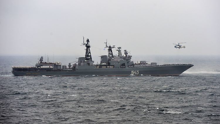 Der russische Zerstörer "Marschall Schaposchnikow" - hier zu sehen auf einem Bild von 2015.