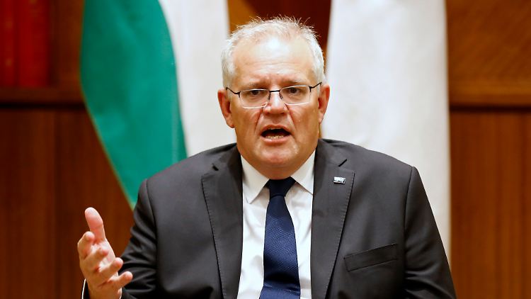 Premierminister Scott Morrison verkündet die Schließung der australischen Botschaft in Kiew.