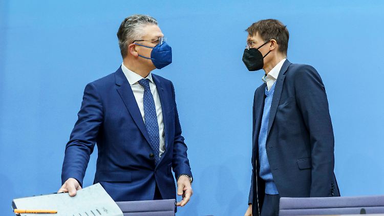 Lauterbach gab RKI-Chef Wieler Rückendeckung, nachdem dieser heftig von der FDP angegriffen worden war.  