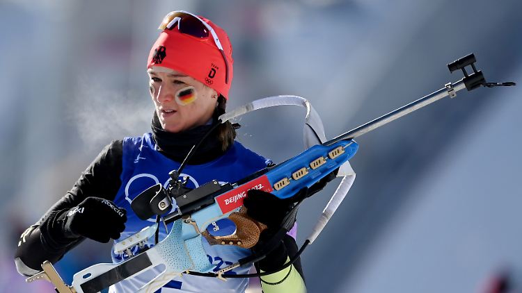 Denise Herrmann sicherte dem deutschen Quartett die Bronzemedaille.